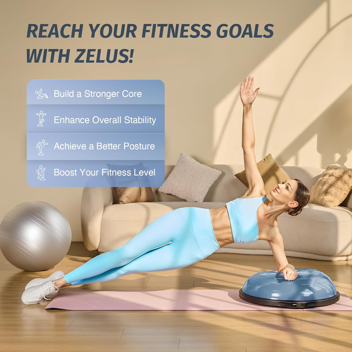 Blue balance trainer