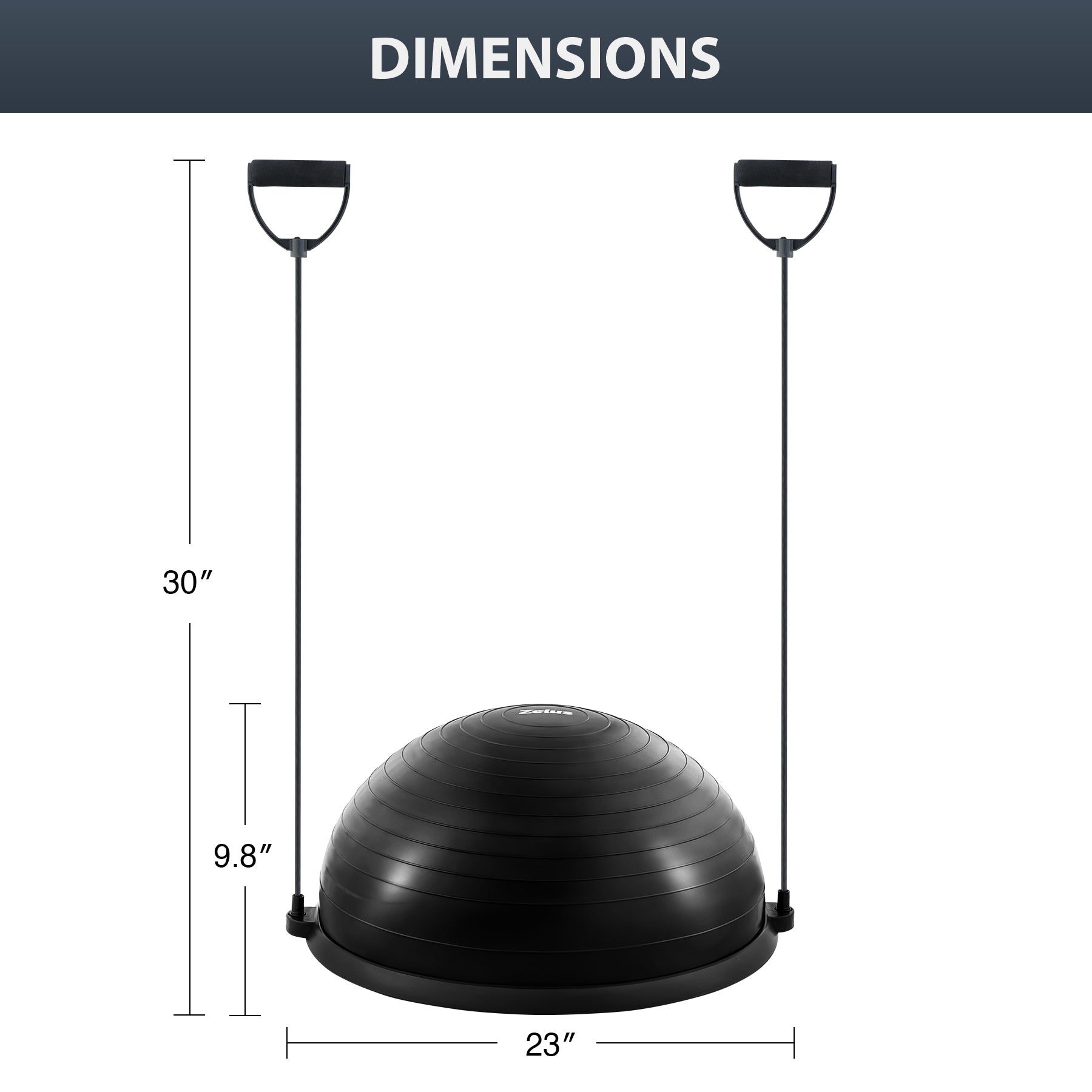 Black Fitness Balance ball 
