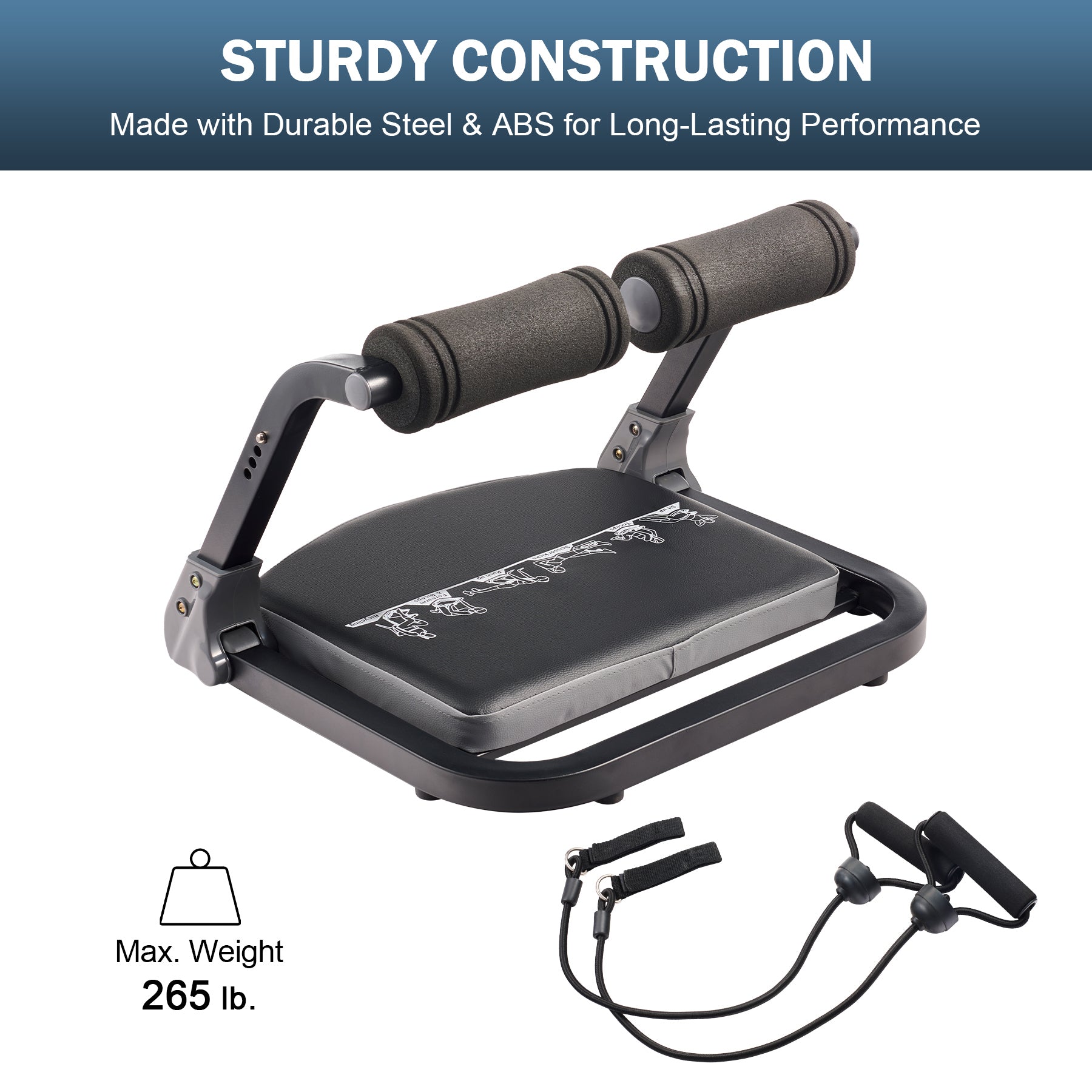Zelus exercise device with resistance bands 