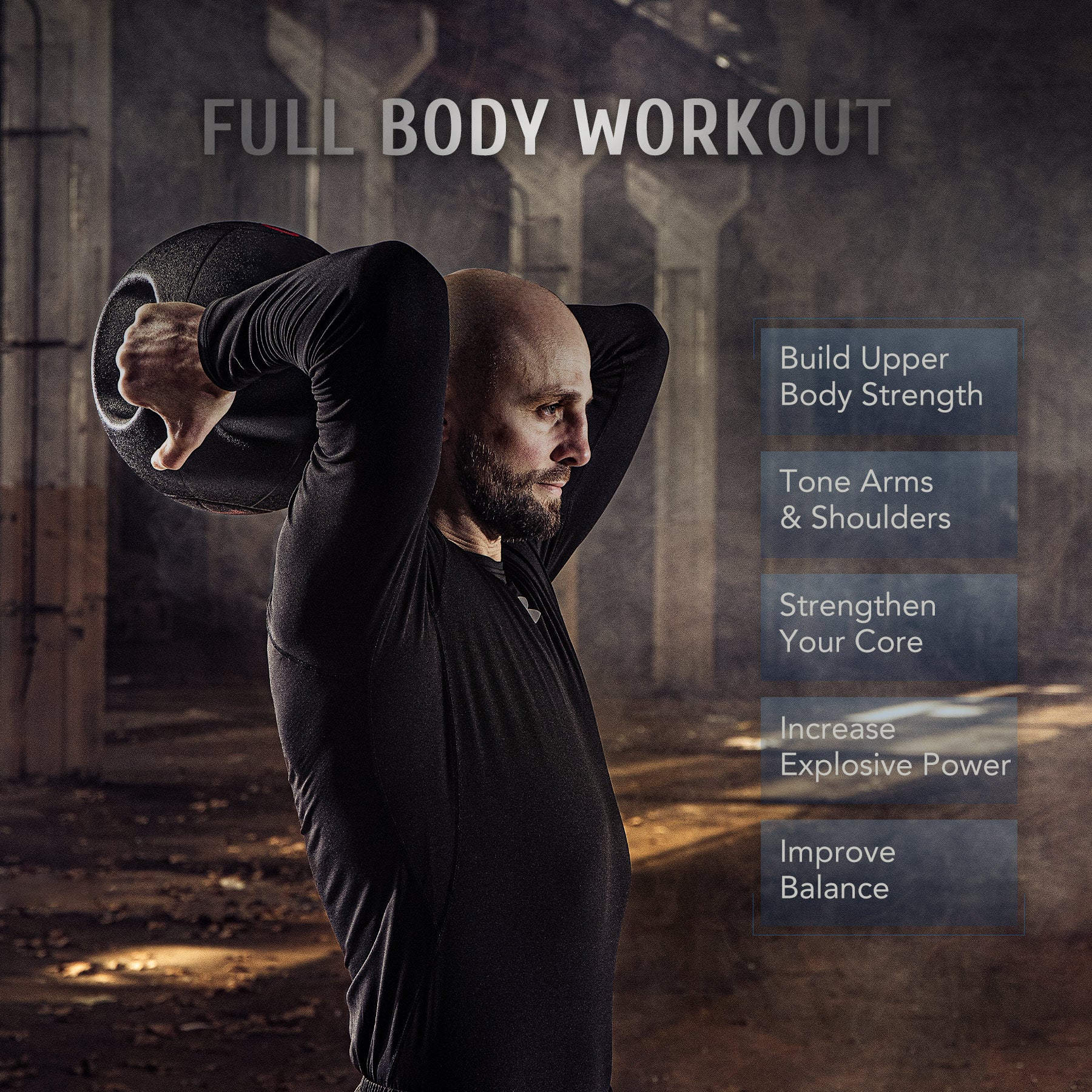 Black ZELUS double-handle medicine ball