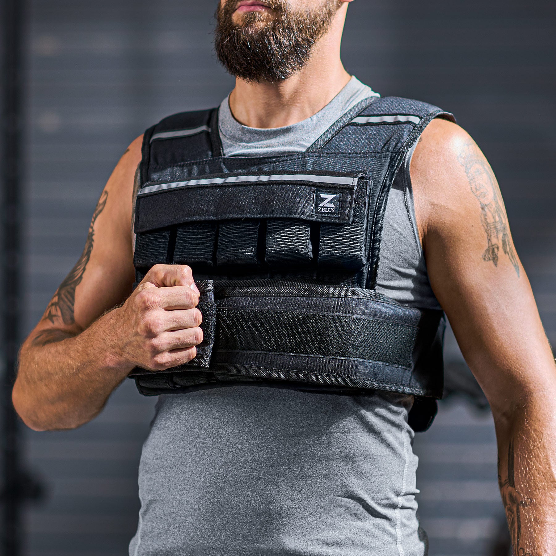 Adjustable Weight Vests Enhance Workout Vests with 20 lb ZelusFitness