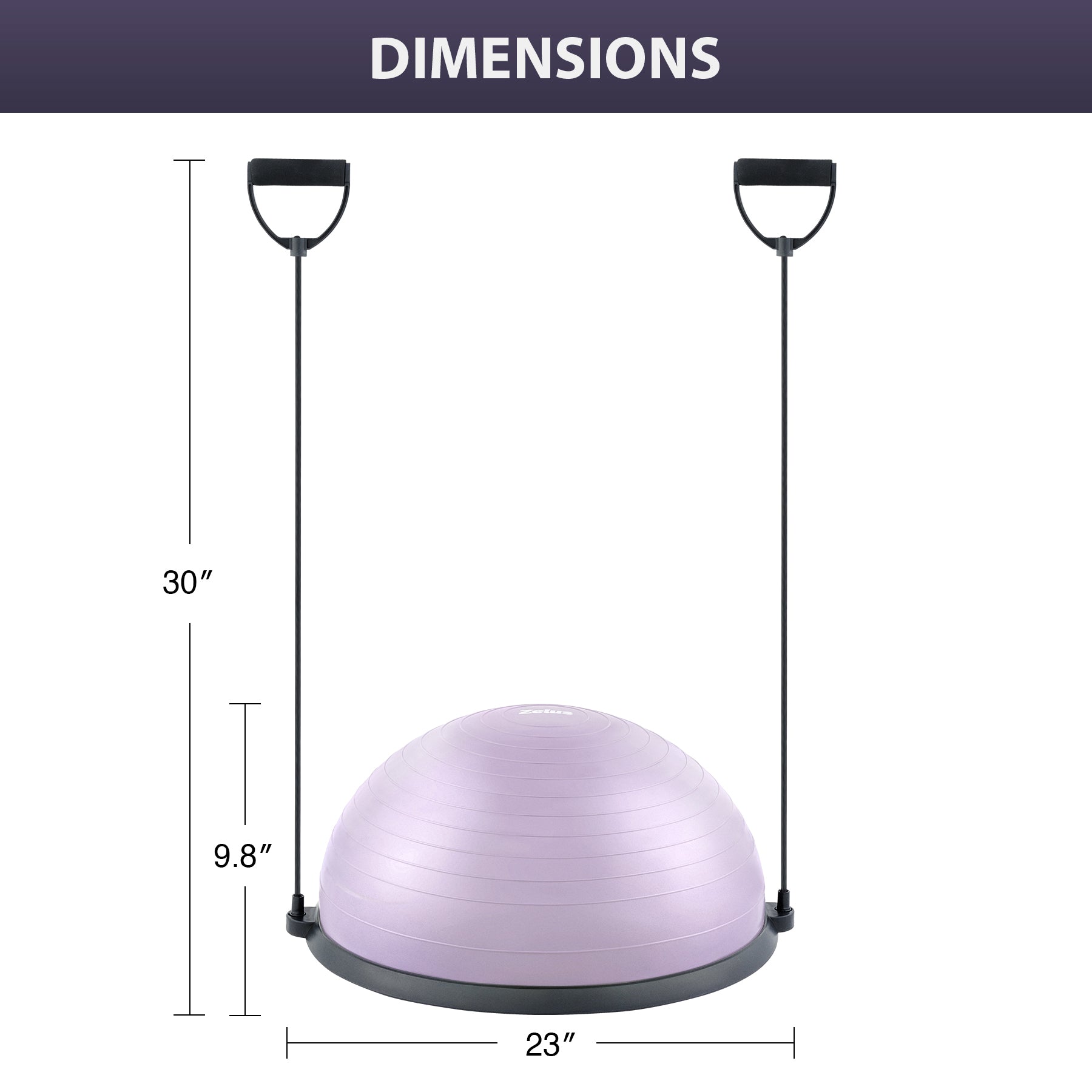 Lilac Fitness Balance ball Trainer
