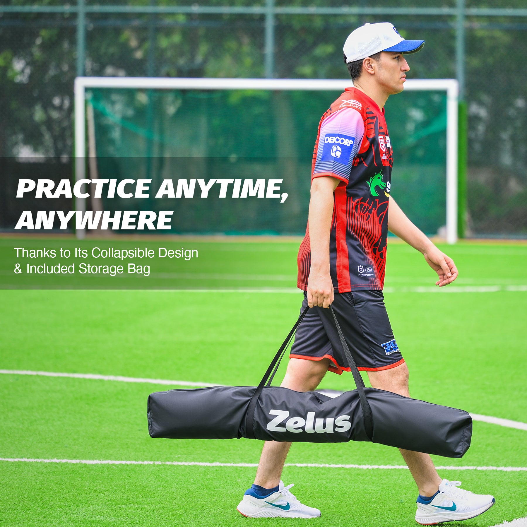 Zelus baseball or softball practice net 