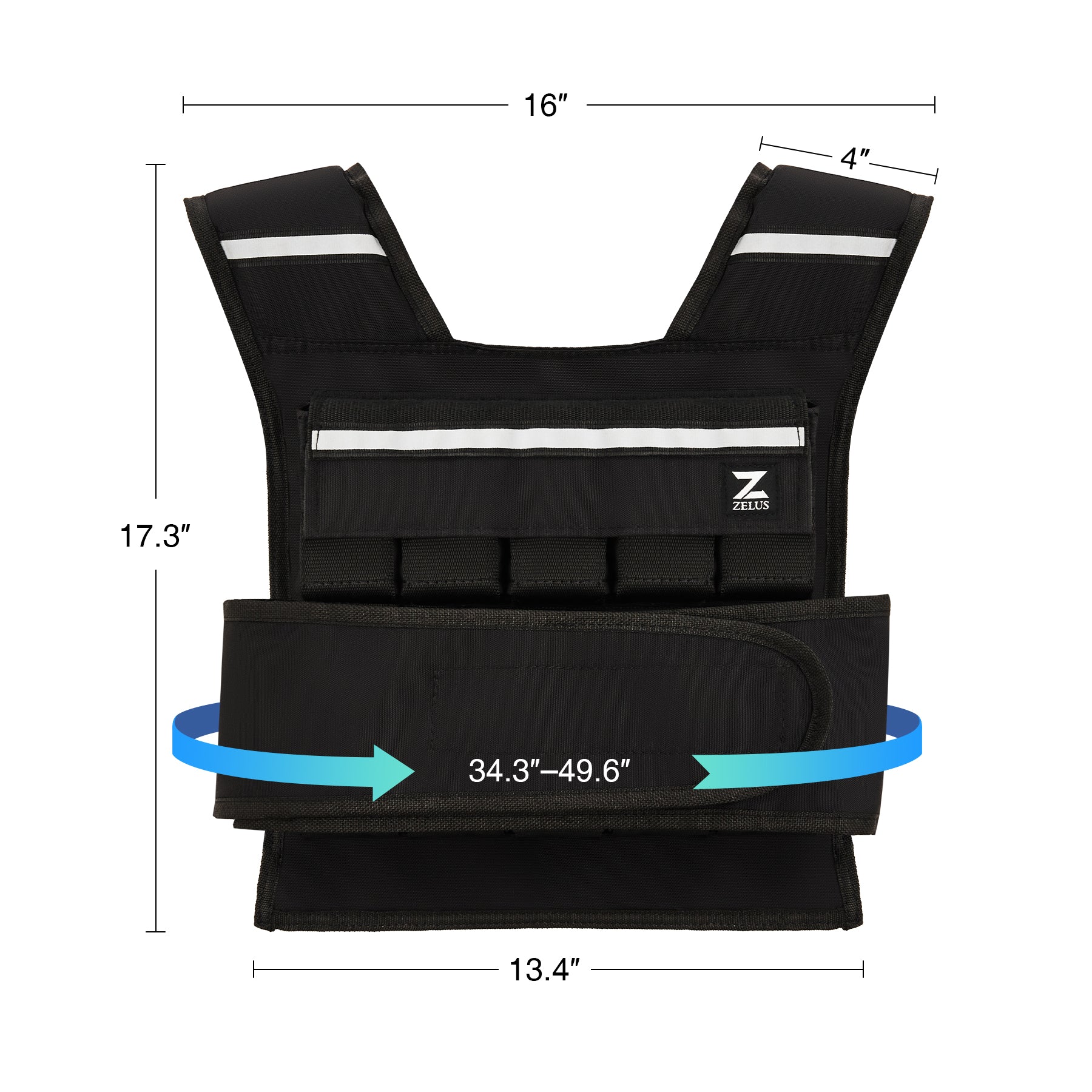 Armor Y-Shaped Weighted Vest - Adjustable Weight - 45lb