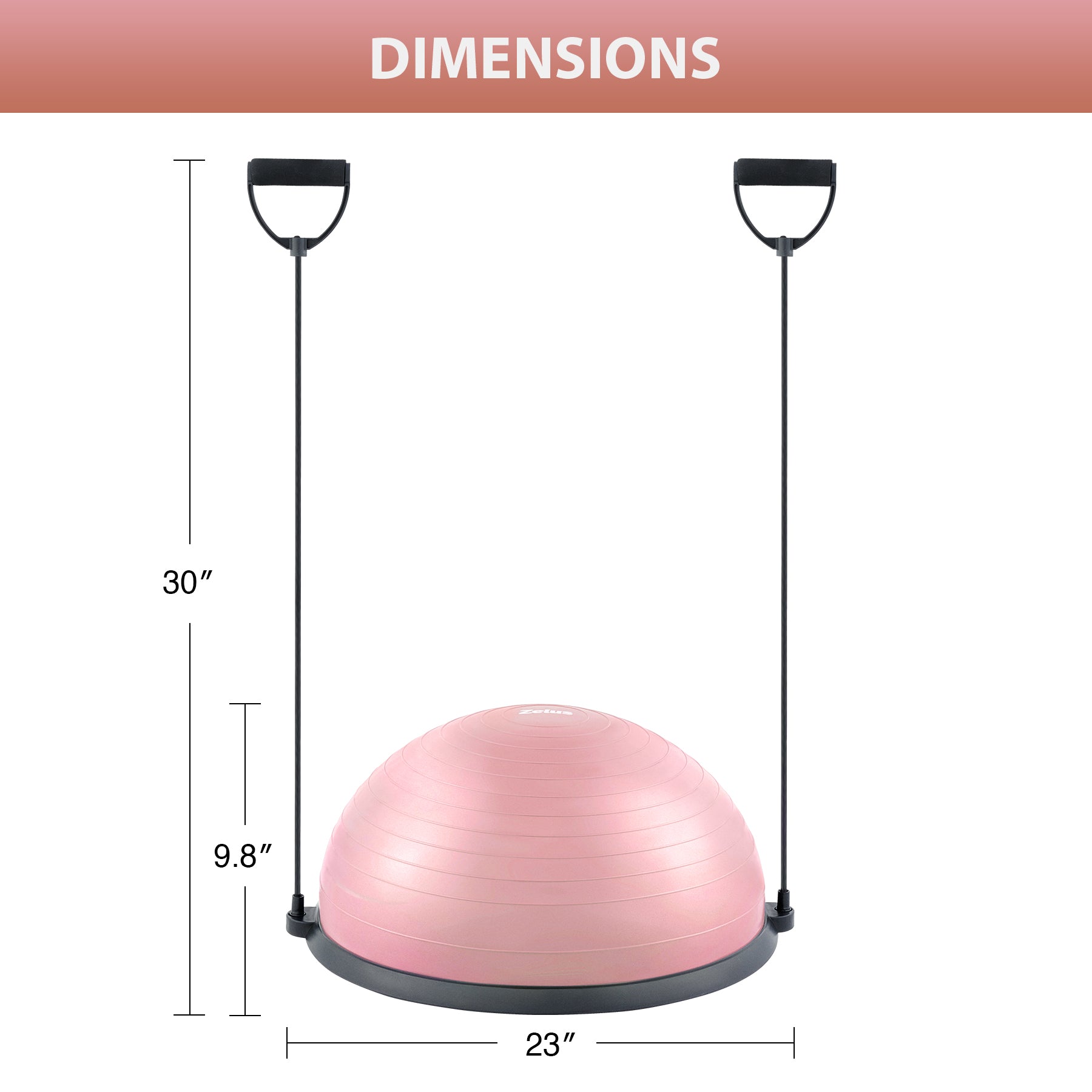 Pink Fitness Balance ball Trainer