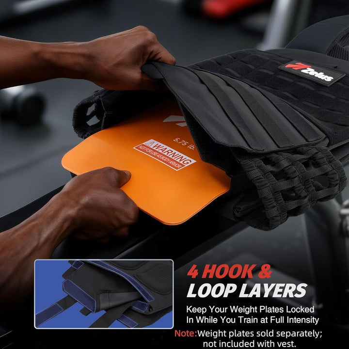 Zelus Performance Y-Shaped weighted vest heavy duty design