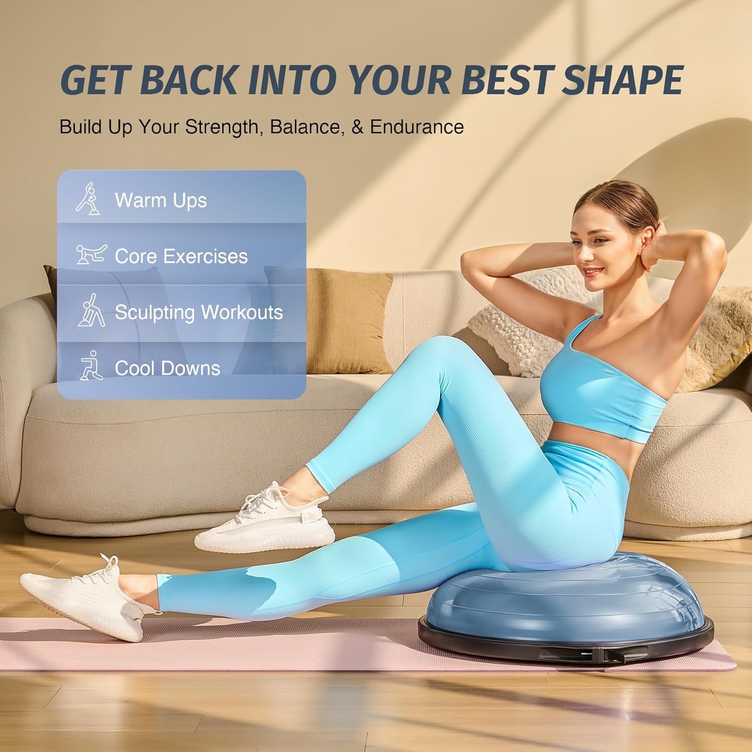Blue balance trainer
