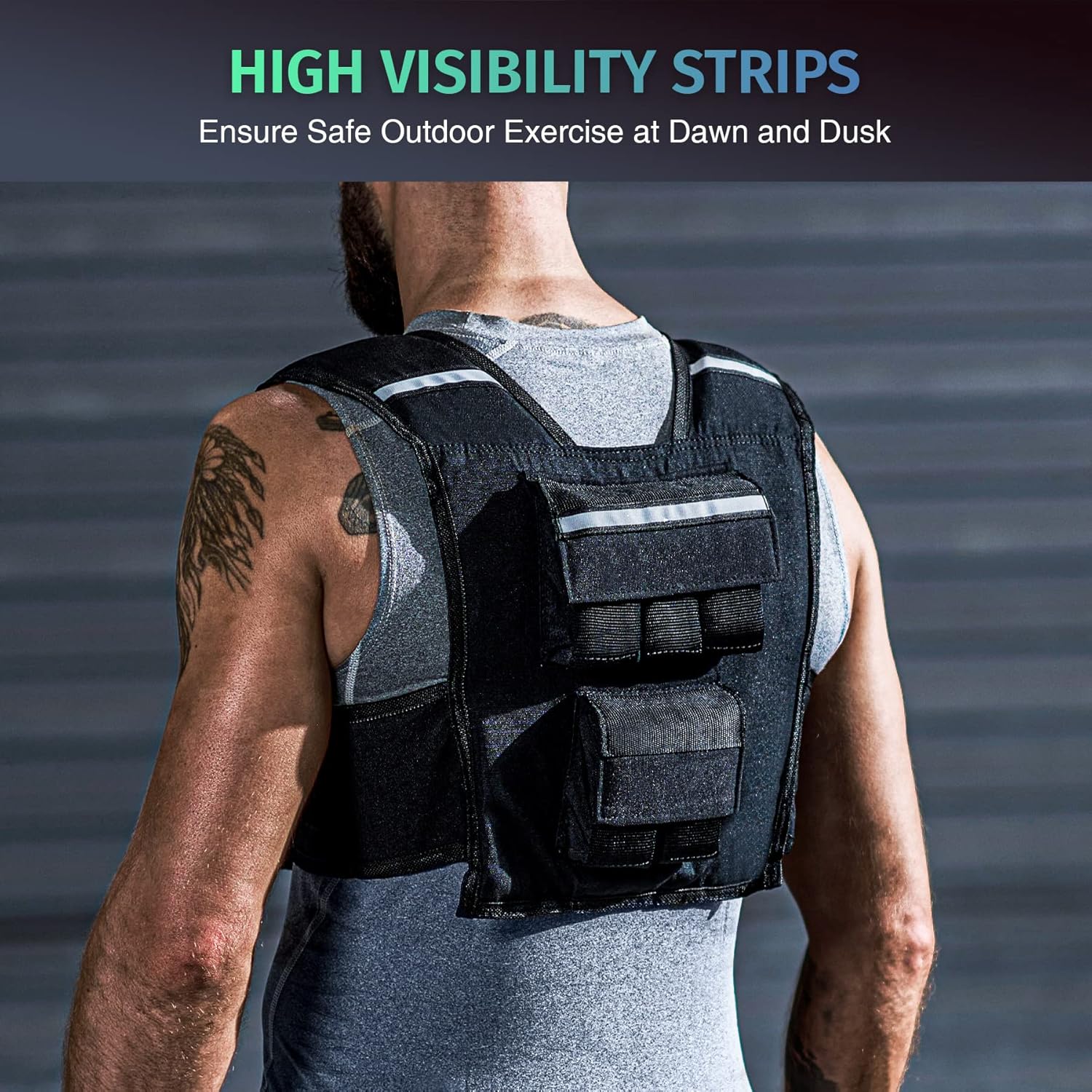 Armor Y-Shaped Weighted Vest - Adjustable Weight - 23lb