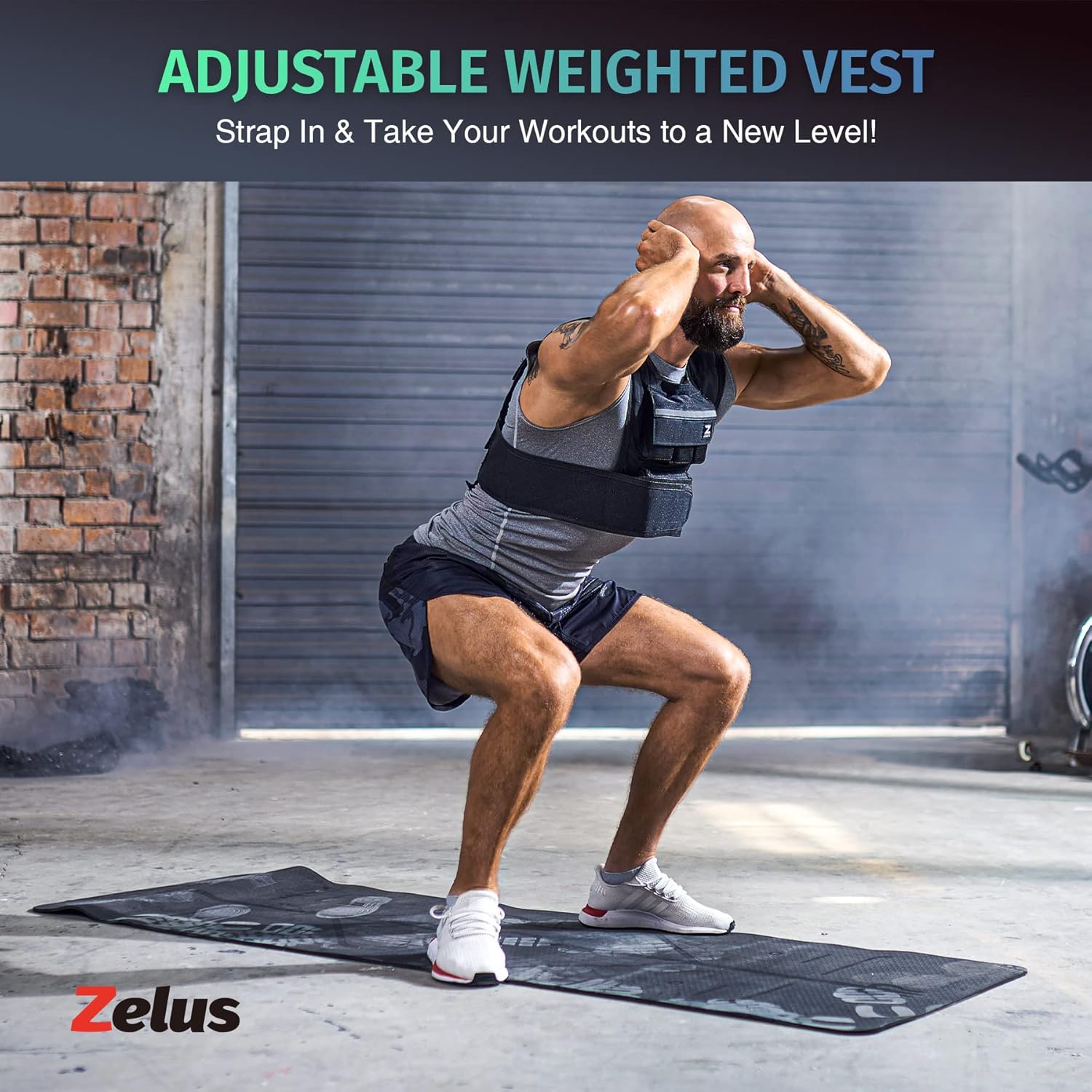 Armor Y-Shaped Weighted Vest - Adjustable Weight - 23lb