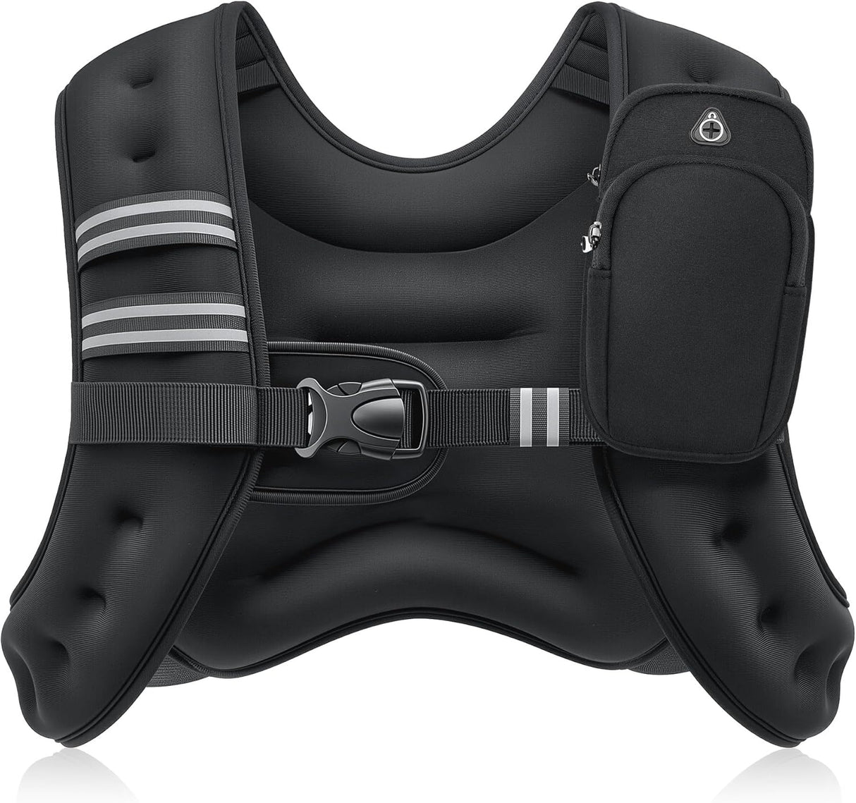 ZELUS Weighted Vest with Reflective Strips | 6–30 lb Adjustable Workout Vest for Training & Cardio