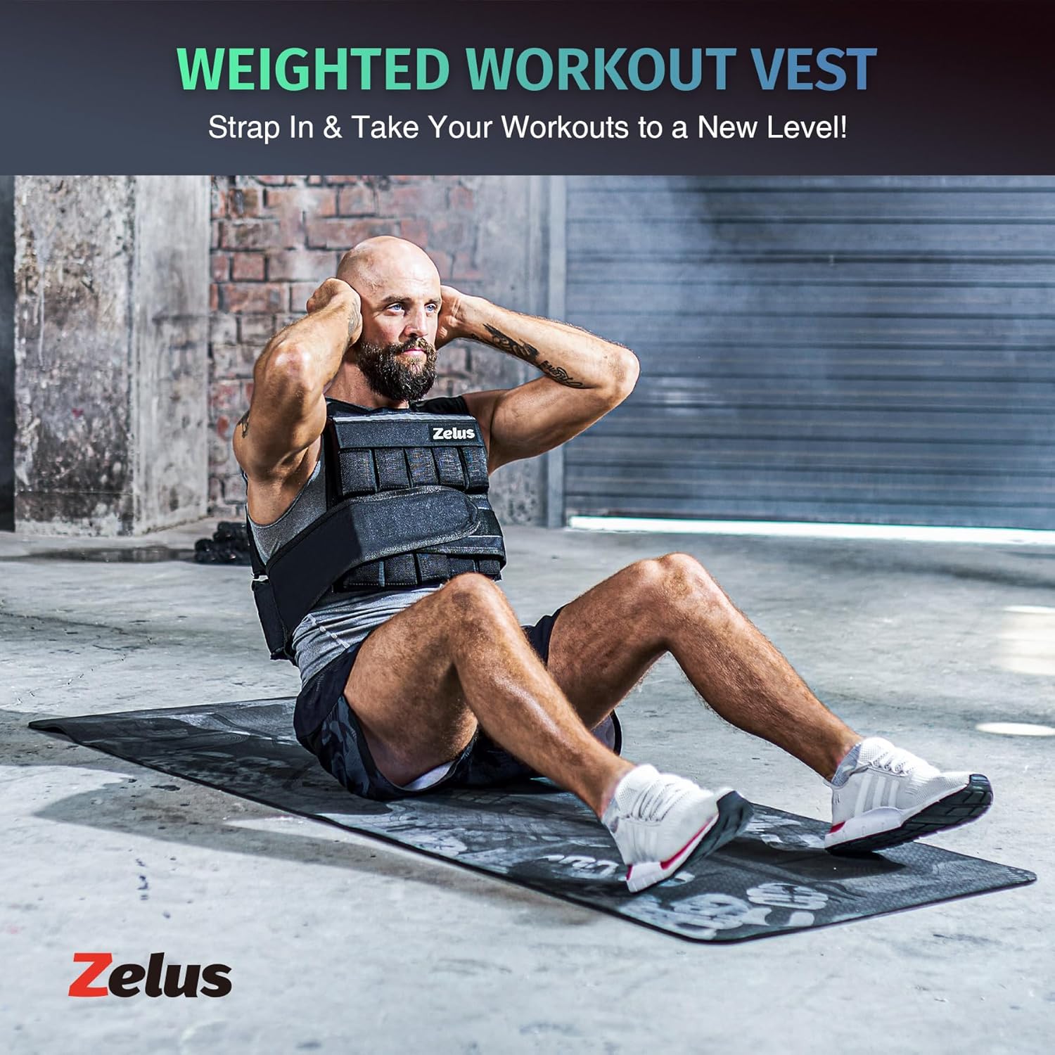 20lbs Weighted Training Vest for Running, Cardio Exercises - Zelus