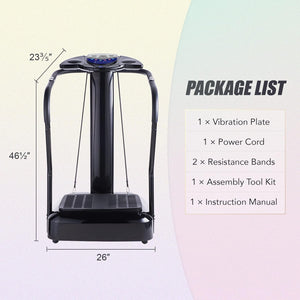 ZELUS 2000W Vibration Plate Exercise Machine | Full-Body Workout Platform with 180 Speed Levels & Built-in MP3 Player