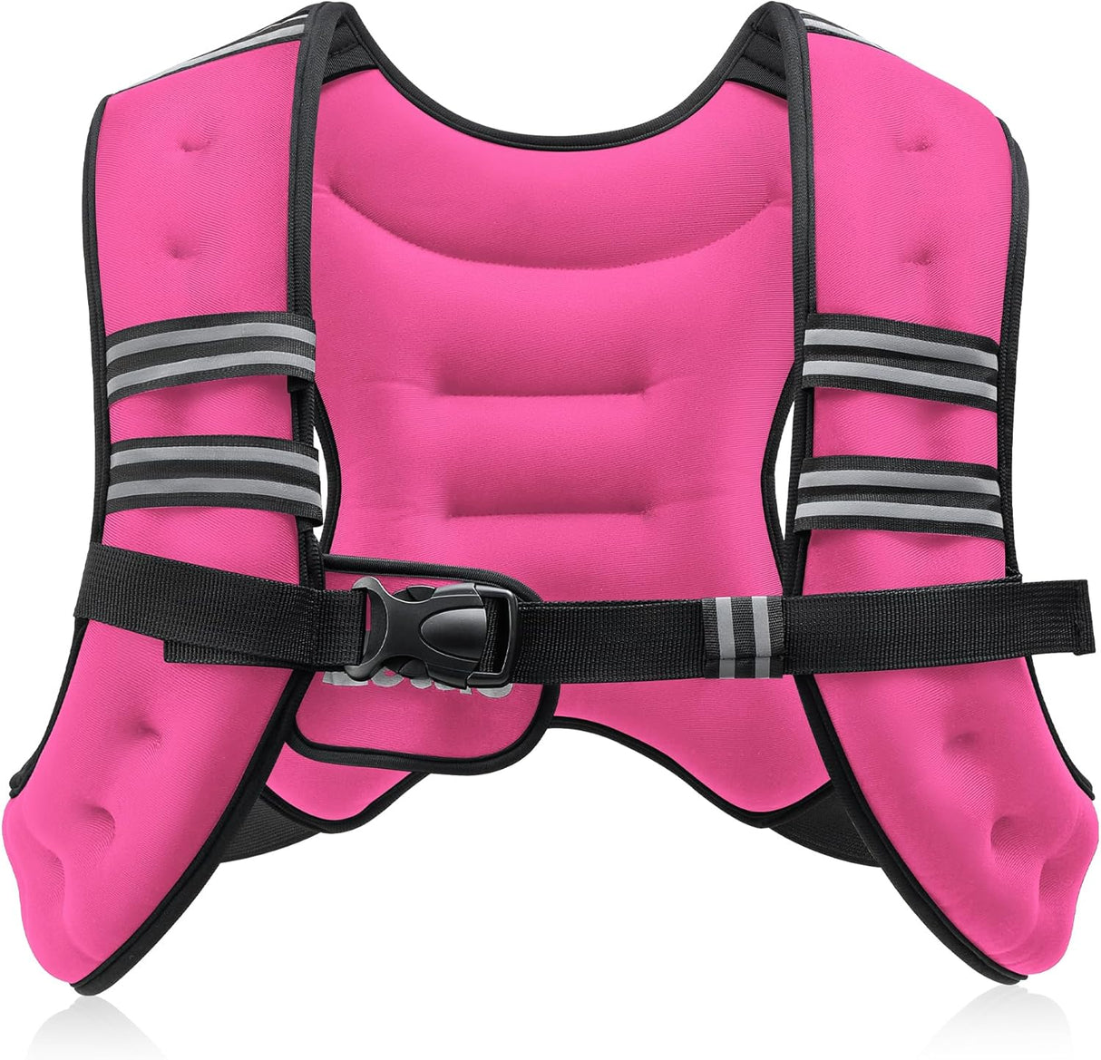 ZELUS Weighted Vest with Reflective Strips | 6–30 lb Adjustable Workout Vest for Training & Cardio
