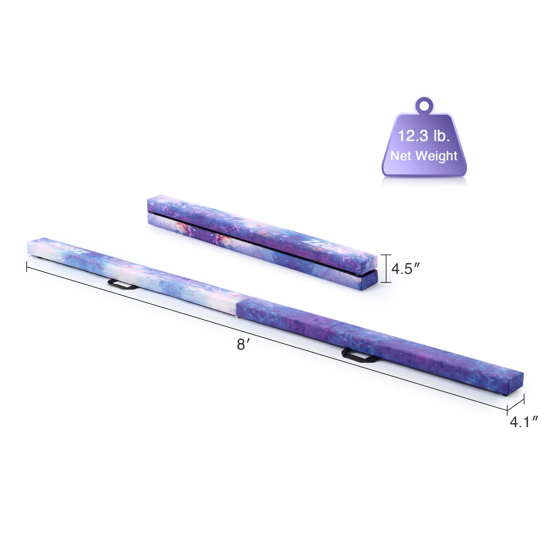Colorful yoga mats with a carrying strap