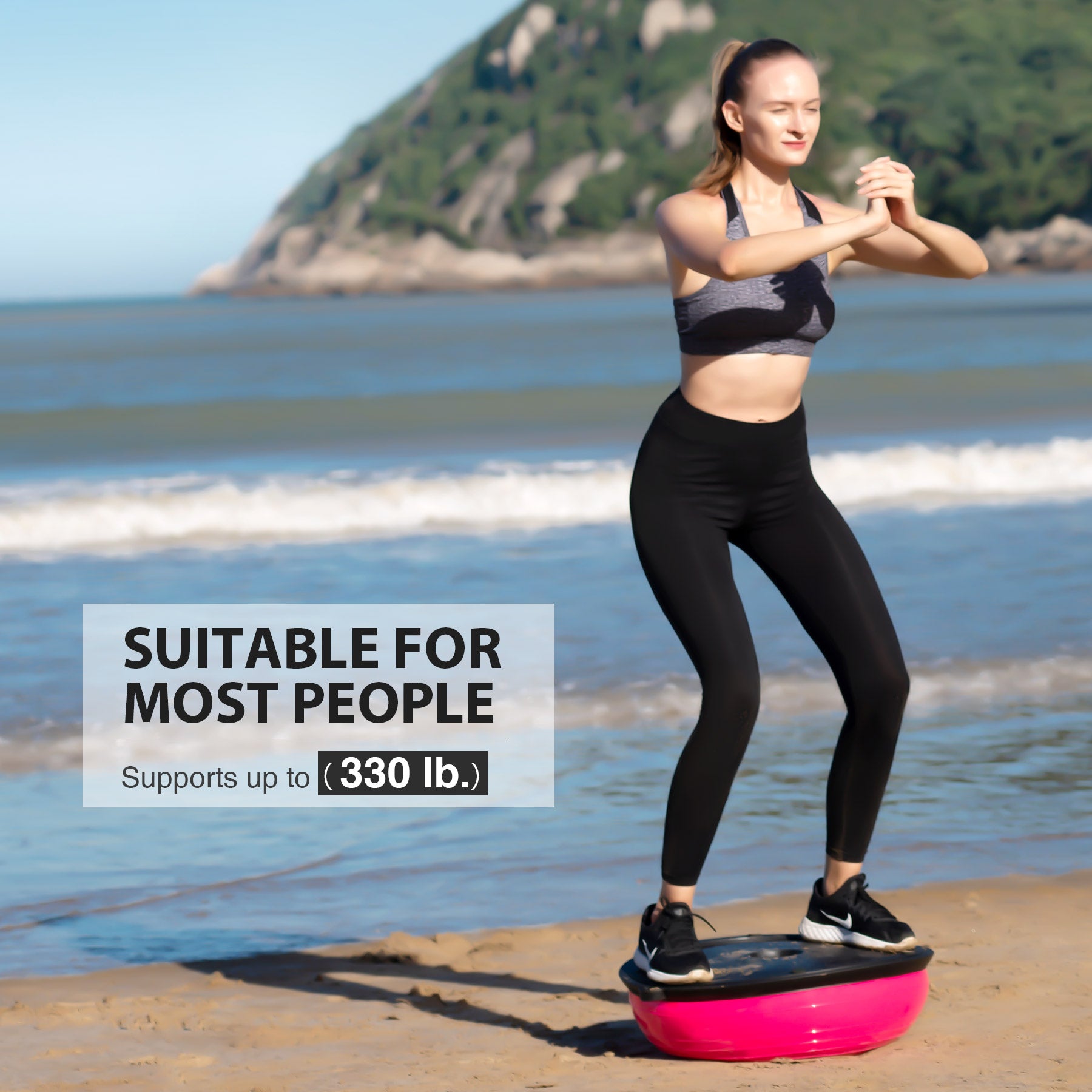 red Fitness Balance ball Trainer