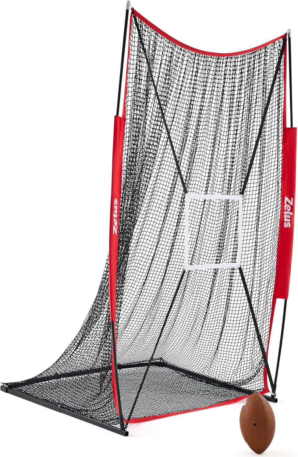 ZELUS 7x4 ft Football Kicking Net | Portable Training Net with Target Zone & Carry Bag
