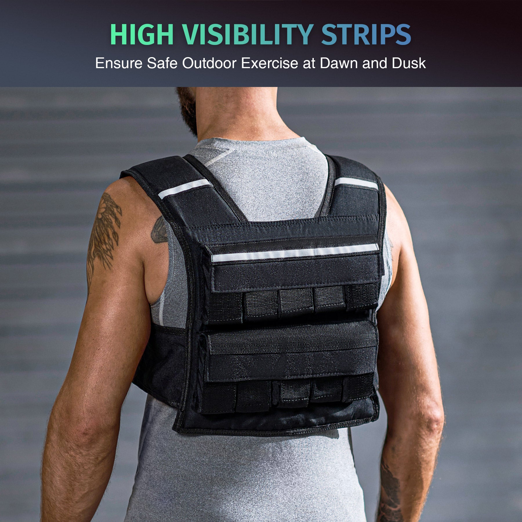 Armor Y-Shaped Weighted Vest - Adjustable Weight - 45lb