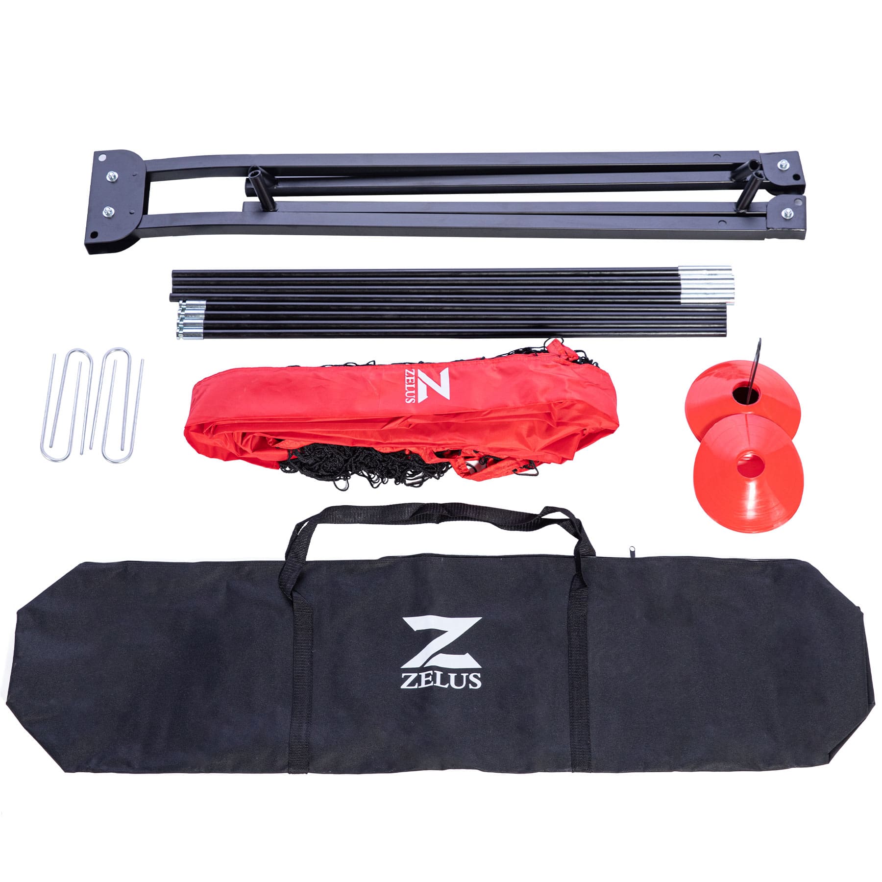 12x6ft Soccer Net for Backyard & 12 Soccer Cones