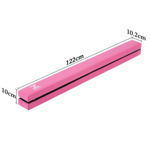 folding gymnastics balance beam for home pink