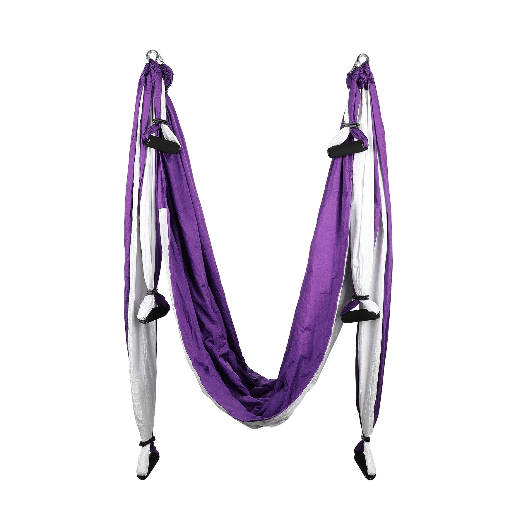 Aerial Yoga Swing Hammock Set Sling, Purple - Zelus Fitness
