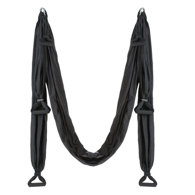 Aerial Silk Yoga Swing Set, Black