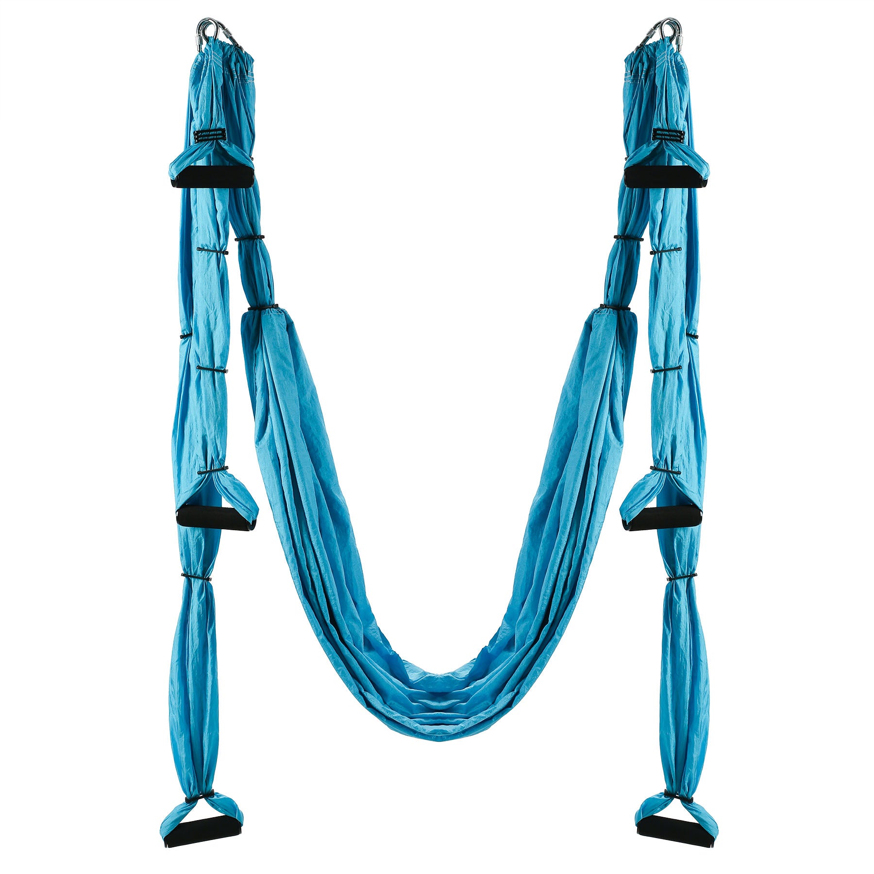 Aerial Yoga Swing Hammock Set Sling, Blue - Zelus Fitness