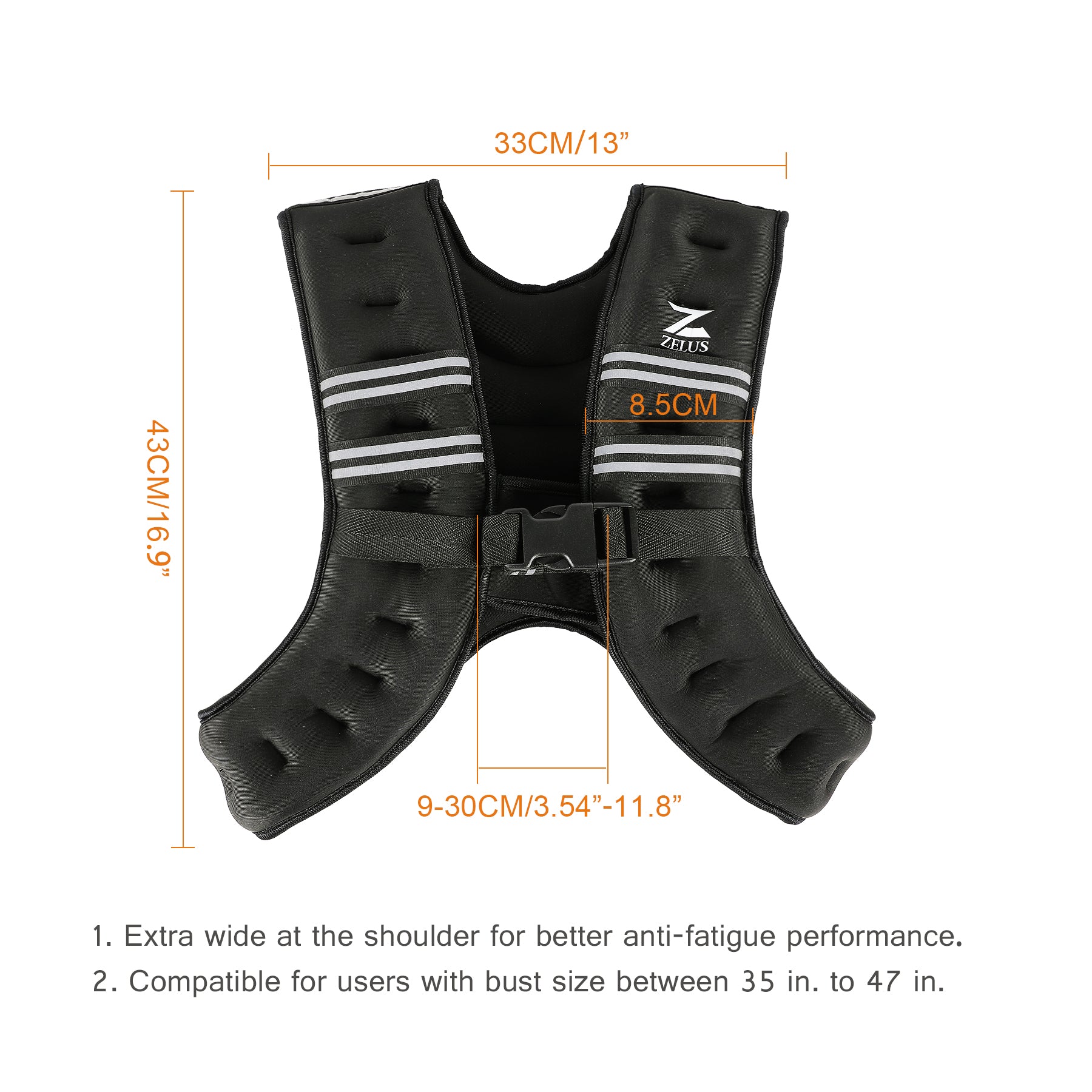 Gilet lesté ZELUS 20 lb