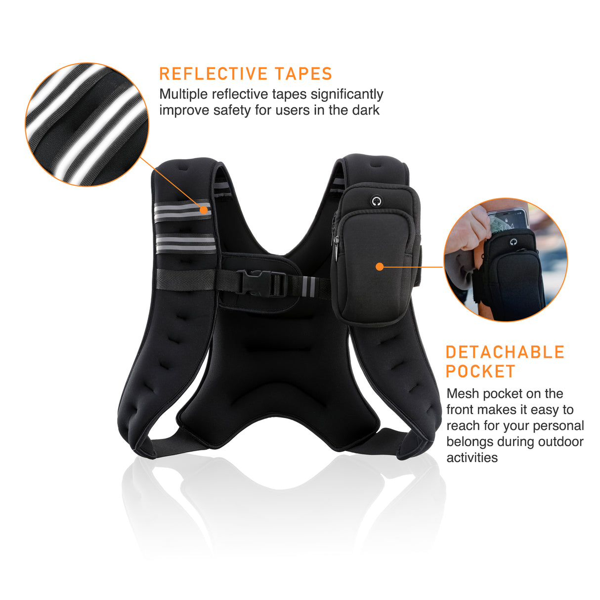 Weighted ExTraining Vest 12lbs Black- Zelus Fitness – ZelusFitness