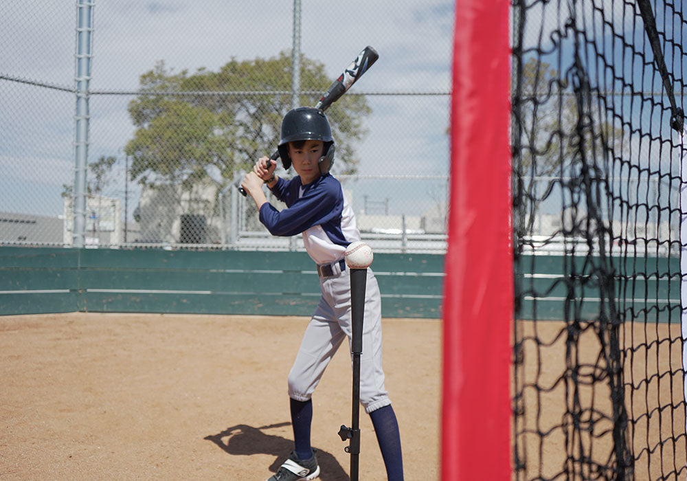 Adjustable Baseball Softball Tripod Tee for Batting Training Practice