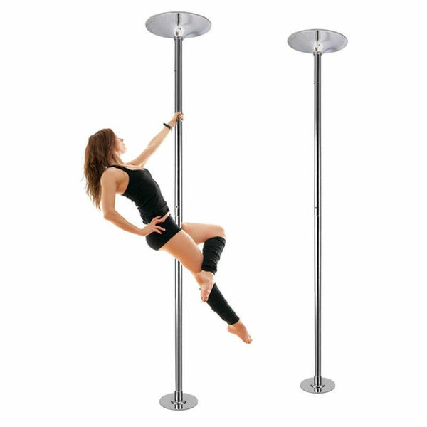 ZAKEKE Rotating and Fixed Dual-Purpose Pole Dancing Pole, Steel Pole Moving  Indoor and Outdoor Commercial Performance Stage Silicone Non-Slip Round  Stage Pole : : Sports & Outdoors