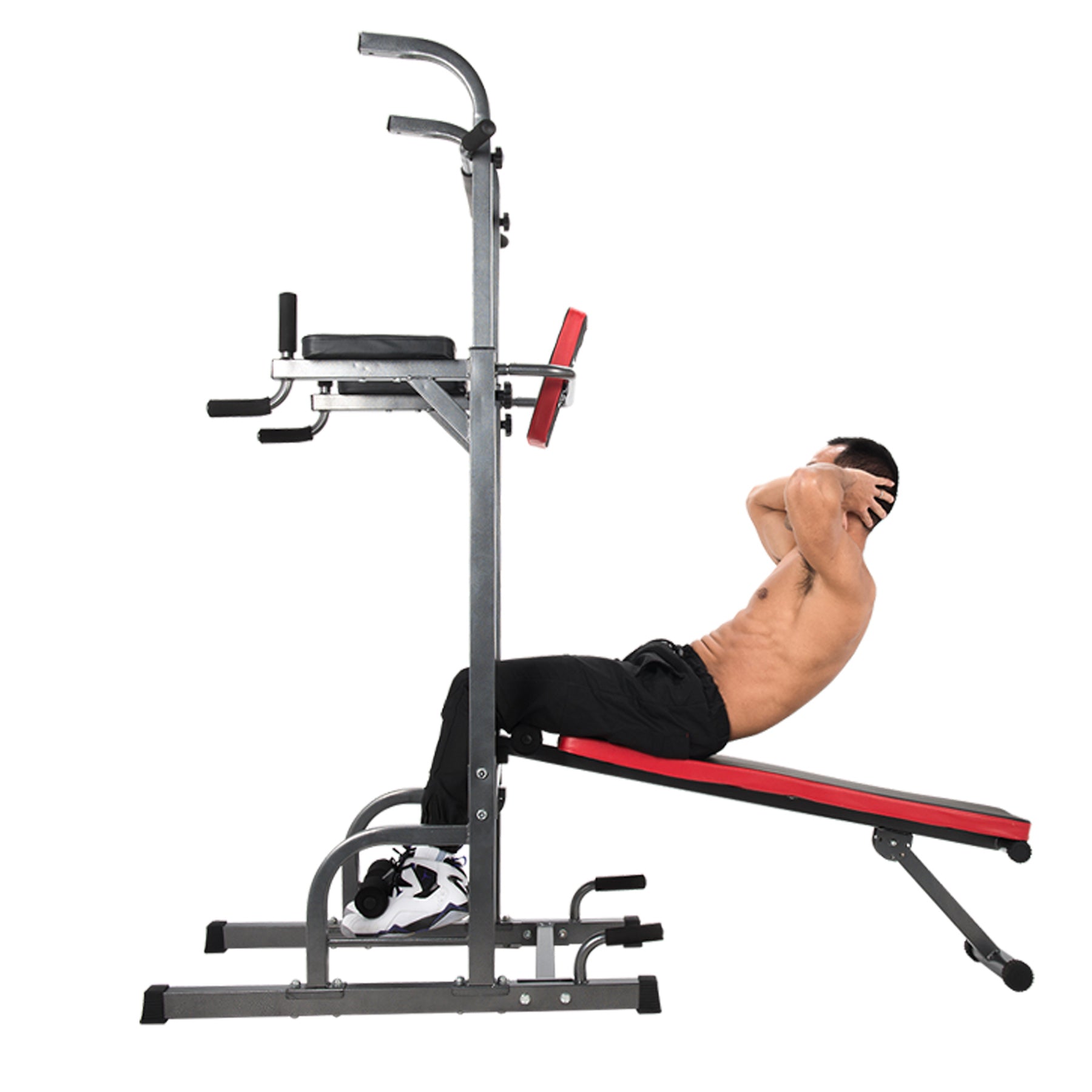 Bench Power Tower Pull Up Station Strength Tower Multi-Purpose