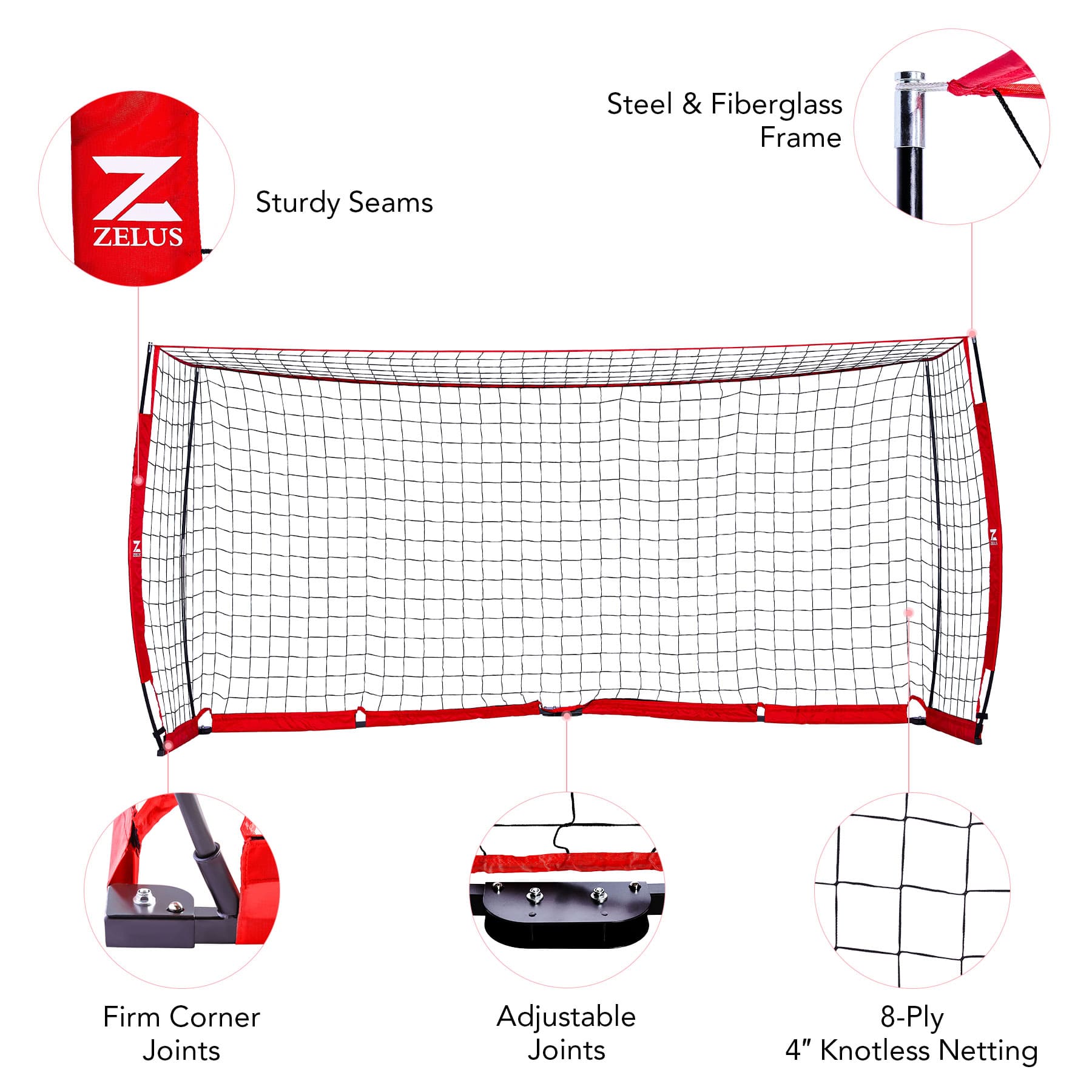Zelus Soccer Goal Features