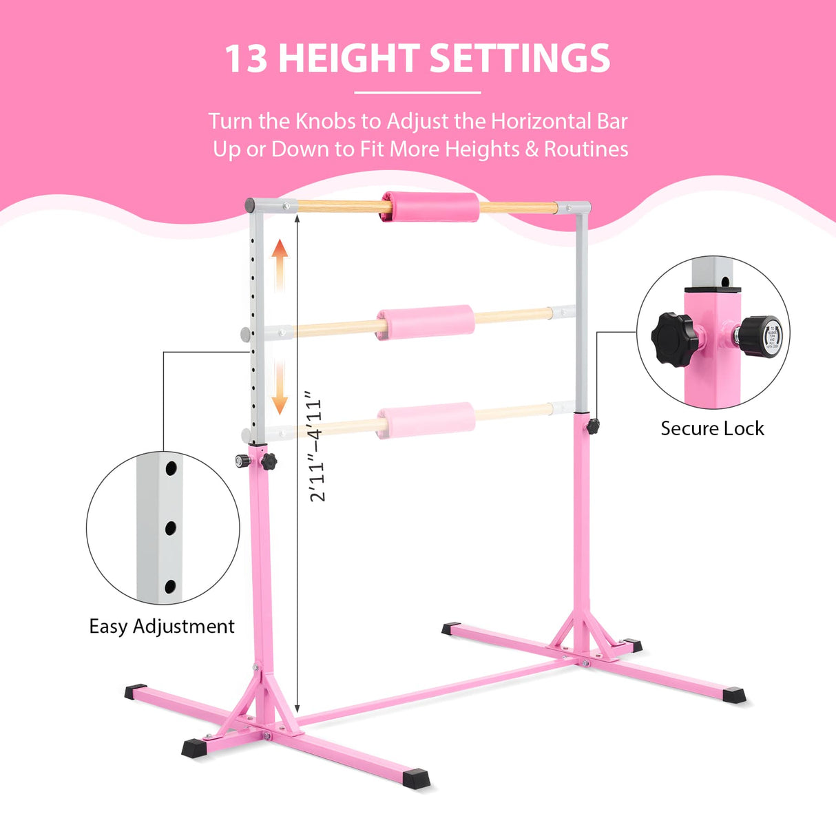gymnastics equipment with sturdy structure