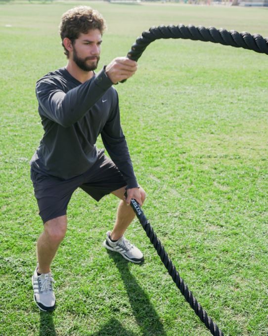 Battle Ropes Training Workout 50ft x 1.5-in - Zelus Fitness