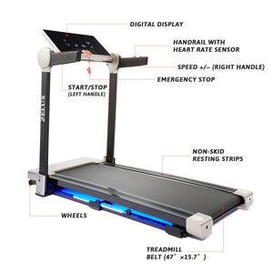 folding treadmill fitness equipment for home gym